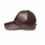 Custom Casquette Gorras Promotional Designer Alligator/Crocodile Skin Hat Baseball Cap For Man Manufactures