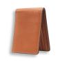 Custom handmade RFID men's vegetable tanned leather wallet