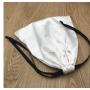 Super Soft White Black Rose Gold Underwear Lingerie Cloth Dust Packaging Pouch Custom Logo Printed Silk Drawstring Bag