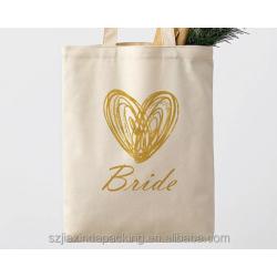 Natural Canvas Tote Bag Shopping Handle  Organic Product Bag