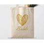 Natural Canvas Tote Bag Shopping Handle  Organic Product Bag