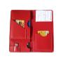 Personalized gift document organizer leather travel document wallet