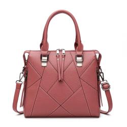 Factory guangzhou women leather handbag trendy custom logo hand bag