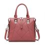 Factory guangzhou women leather handbag trendy custom logo hand bag