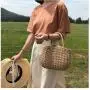 New Summer Straw Personality Small Tote Refreshing Rattan Beach Handbag Fashionable Ladies Handbags