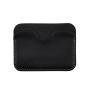 Top grain vegetable tanned leather RFID credit card holder with logo
