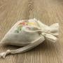 Cross Rosary Bags, Baptism or Communion Bags, 3"x4" Cotton Muslin Pouches