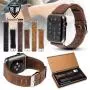 Watch Strap New Arrival Luxury Crazy Horse Leather for Apple Watch OEM/ODM Customize 22mm Calf Leather Watch Band Calfskin 120mm