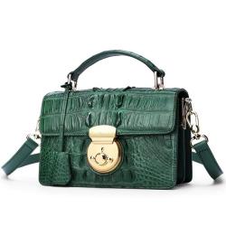 High-end exotic leather lady shoulder bag luxury crocodile handbag