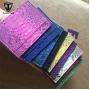 Luxury fashion 100% real snak skin leather credit card case/double sided business card holder