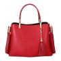 2024 New arrivals bag  women's bag genuine leather handbag with tassel china  guangdong custom factory