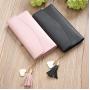 OEM ODM Carteras De Mujeres Billeteras Para Mujer Wholesale Cheaper Multi Colors PU Leather Women Long Clutch Wallet for Ladies