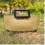 2024 Handmade Fashion Casual Bali Women Rattan Straw Weaving Small Ladies Beach Woven Tote Bags Handbag For Holiday Women