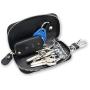 Men Cowhide Zip Key Chains Wallet Real Leather Multifunction Car Key Pouch With Card Holder