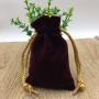 Promotional Black Velvet Bag with Satin Lining