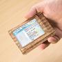 Eco-friendly minimalist card holder RFID cork leather card holder