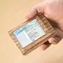 Eco-friendly minimalist card holder RFID cork leather card holder