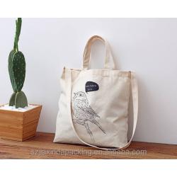 Custom Unbleached Canvas Messenger Tote Bag