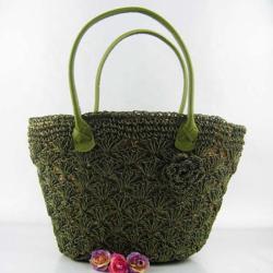 Women Straw Handbag Woven Shopping Tote Bag Rattan Woven Beach Bag