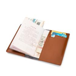 OEM vegan leather passport holder cover RFID