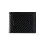 E-commerce Newest design RFID carbon fiber leather money clip wallet with coin wallet