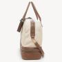 Travel outdoor gym bag metal hardware shoes compartment handle shoulder PU leather weekender