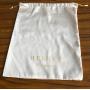 Super Soft White Black Rose Gold Underwear Lingerie Cloth Dust Packaging Pouch Custom Logo Printed Silk Drawstring Bag