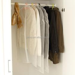 Gelory New Arrivals Design Dustproof Cover Protector Peva Suit Garment Bag Clothes Storage Bag