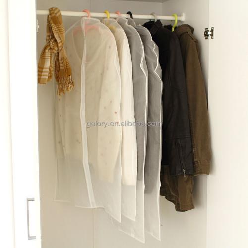 Gelory New Arrivals Design Dustproof Cover Protector Peva Suit Garment Bag Clothes Storage Bag