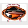 China suppliers travel clutch tote handbag sets woman hand brand custom clutch leather tote bag