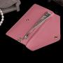 Holographic fashion flap women slim zip envelope wallet