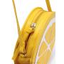 Fashion PU leather bag yellow lemon small shoulder bag