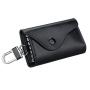 Personalised Cowhide Leather Key Purse With 6 Keychains Fancy Key Pouch With Card Holder