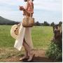 New Summer Straw Personality Small Tote Refreshing Rattan Beach Handbag Fashionable Ladies Handbags