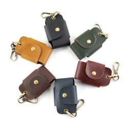 Nice Colors Leather Car Key Chain Rings Leather Keychain