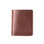 Slim front pocket men wallet crazy horse leather wallet with logo emboss