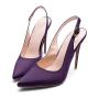 Comfortable Design Wholesale Women's Pointed Toe Stiletto High Heel Satin Wedding Dress Pumps