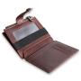 Multiple nice design rfid bifold leather card case leather purse coin wallet
