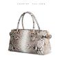 Customized Finest Quality Luxury Genuine Real Snake Skin Leather Women Female Underarm Shoulder Bag Handbag For Women