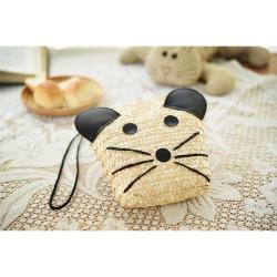 The Lovely Clutch Women's Straw Summer Shoulder Bag Natural Rattan Beach Sling Bags