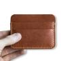 Minimalist leather card holder business credit card holder