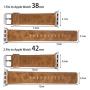 Watch Strap New Arrival Luxury Crazy Horse Leather for Apple Watch OEM/ODM Customize 22mm Calf Leather Watch Band Calfskin 120mm