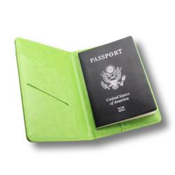 Cheap passport cover leather passport holder for promotion