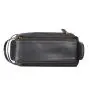 High quality leather make up bag for men customized  men toiletry bag