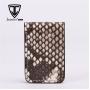 Custom Fashion Real Snake Skin Leather Wallet Magnetic Money Clip