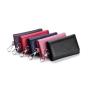 Top Layer Cowhide Key Card Wallet With Key Card Holder Unisex Key Pouch With Key Chains