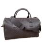 OEM ODM customized designer luxury genuine ostrich skin leather mens women weekend travel handbag fitness gym duffle bags