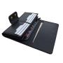 Gift idea high end vegetable tanned leather women wallet long purse with shoulder strap