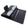 Gift idea high end vegetable tanned leather women wallet long purse with shoulder strap