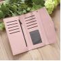 OEM ODM Carteras De Mujeres Billeteras Para Mujer Wholesale Cheaper Multi Colors PU Leather Women Long Clutch Wallet for Ladies
